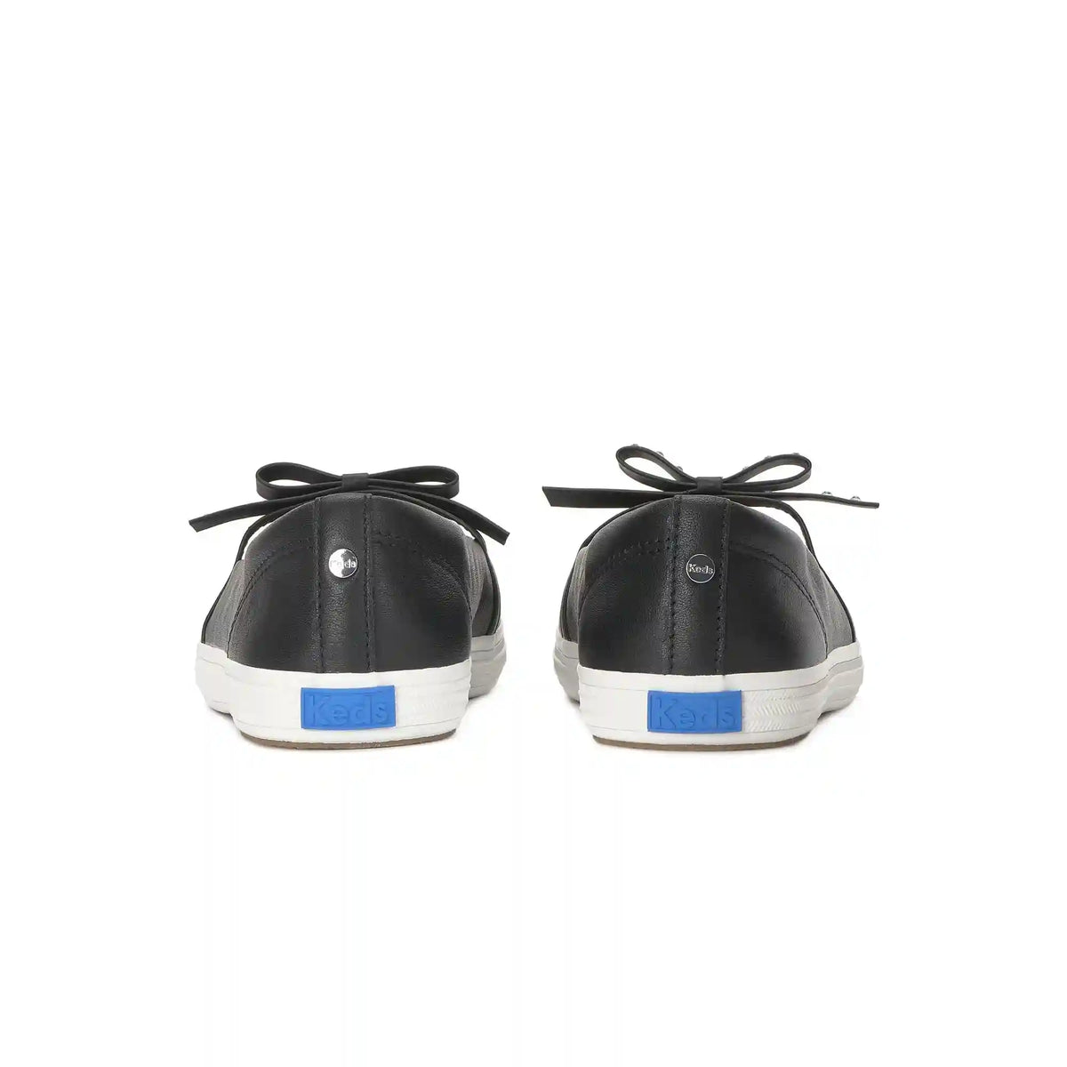 Square Toe Mini Bow Leather Rhinestones
