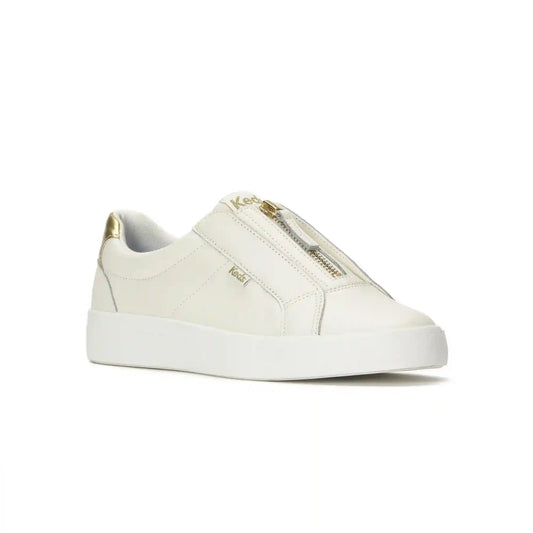 Pursuit Zip Leather Metallic Heel