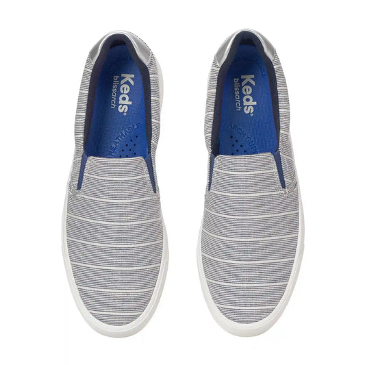 Pursuit Chambray Lurex Stripe Slip-On