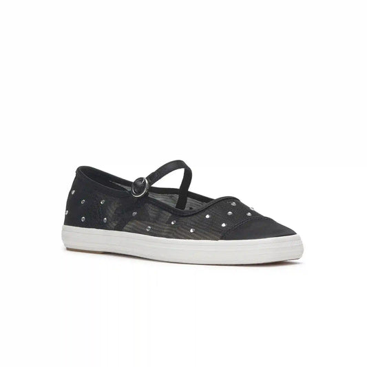Square Toe Mary Jane Sheer Mesh Jewels