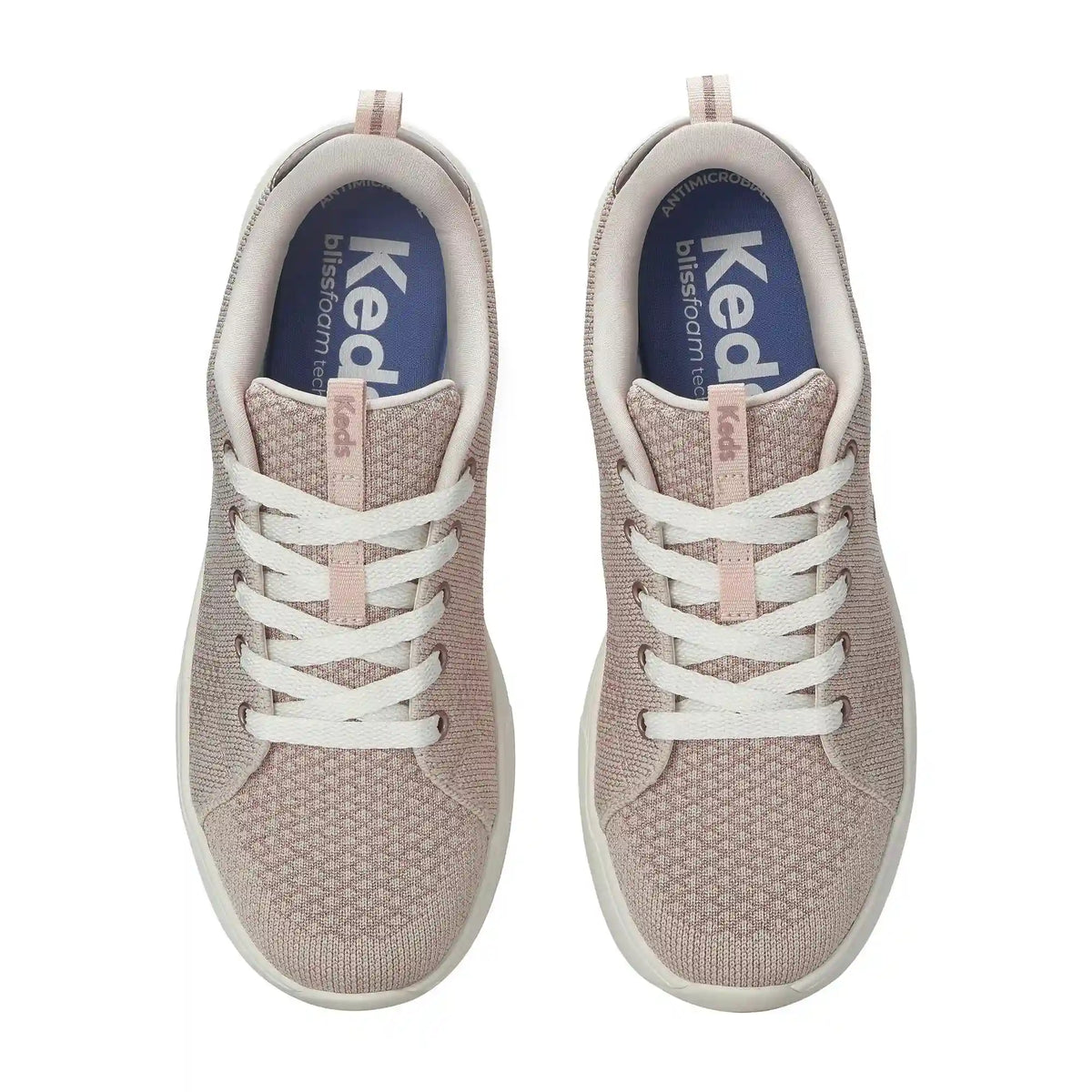 BlissWalk Metallic Knit Lace-Up
