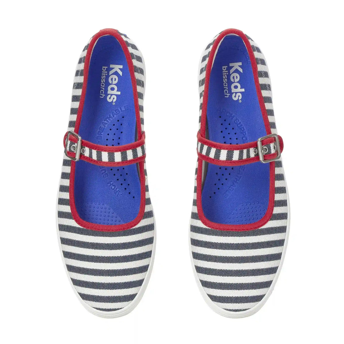 Maisie Mary Jane Printed Stripe Twill
