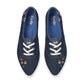 Champion Point Low Denim Ditsy Rose Embroidery Lace-Up