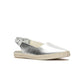 Point Slingback Metallic Leather Jute Foxing
