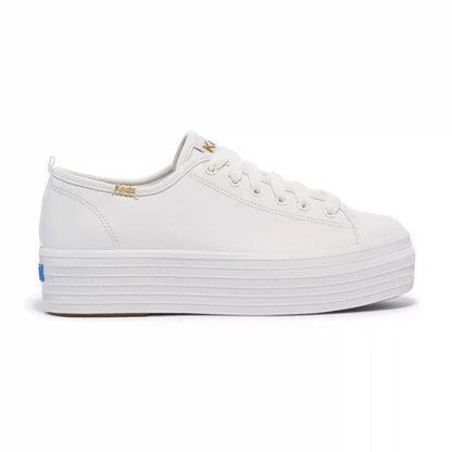 Triple Up Leather Lace-Up