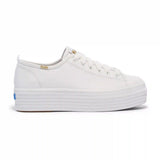 Triple Up Leather Lace-Up