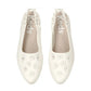 Point Slingback Leather Flowers