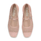 Square Toe Mary Jane Sheer Mesh Jewels