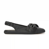 Point Slingback Leather Bow