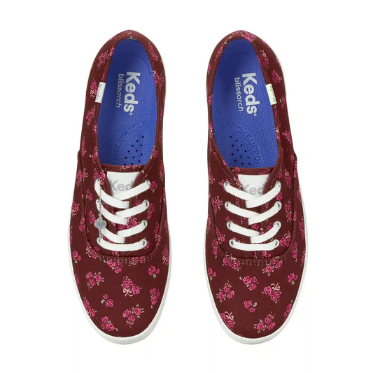 Champion Canvas Print Floral Lace-Up