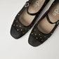 Square Toe Mary Jane Sheer Mesh Jewels
