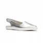 Point Slingback Washed Metallic Leather