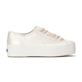 Triple Up Pearlized Leather Ballet