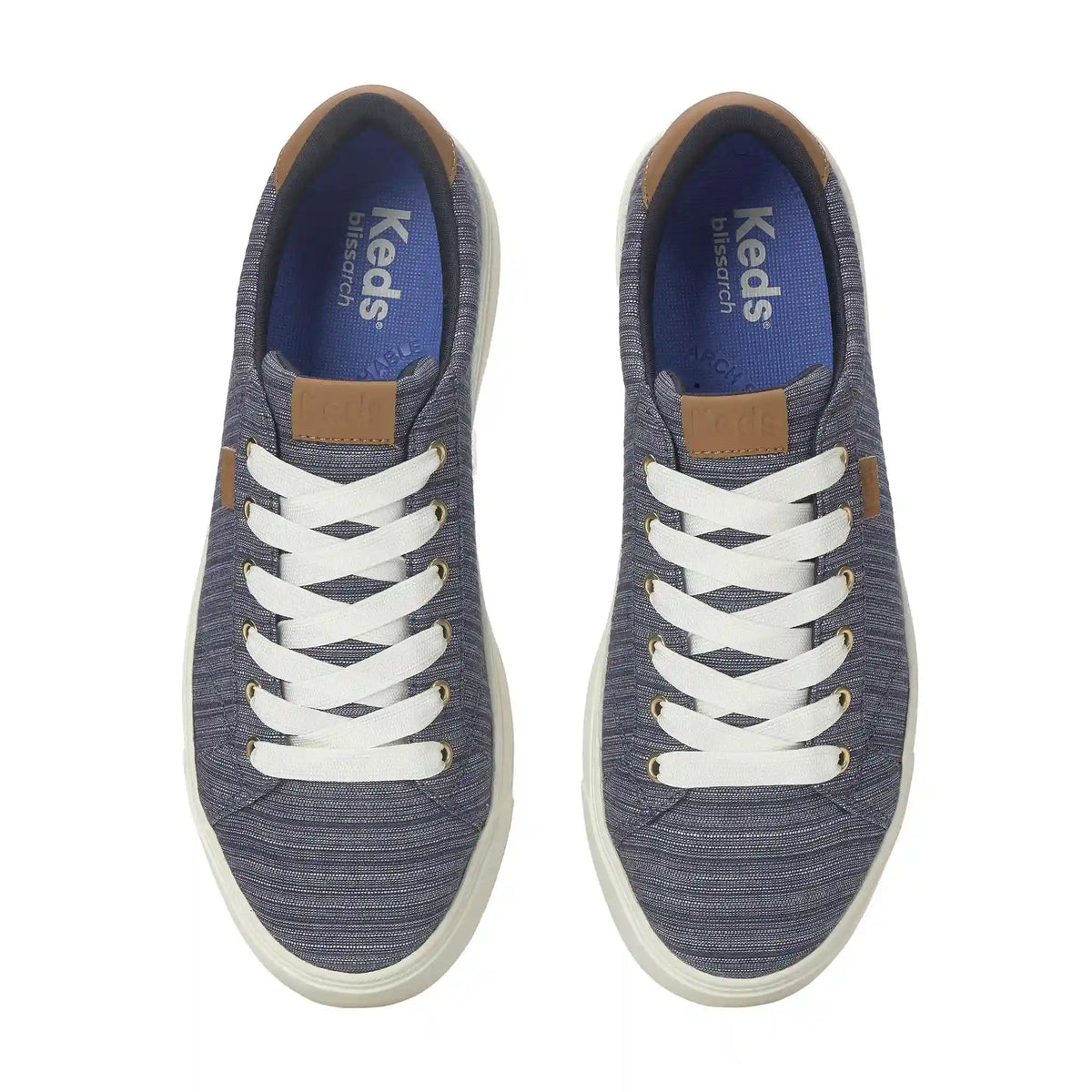 Park Stripe Chambray Lace-Up