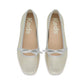 Square Toe Mini Bow Leather