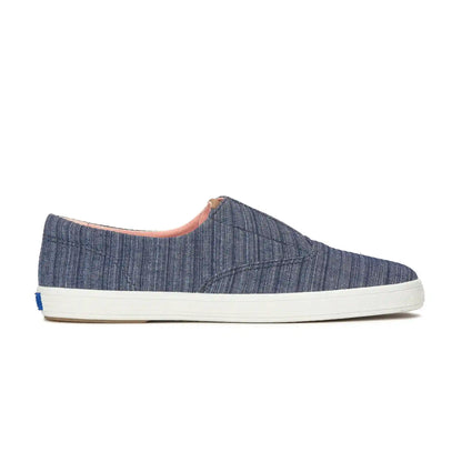 Champion Round Toe Stripe Chambray Slip-On