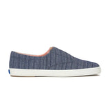 Champion Round Toe Stripe Chambray Slip-On