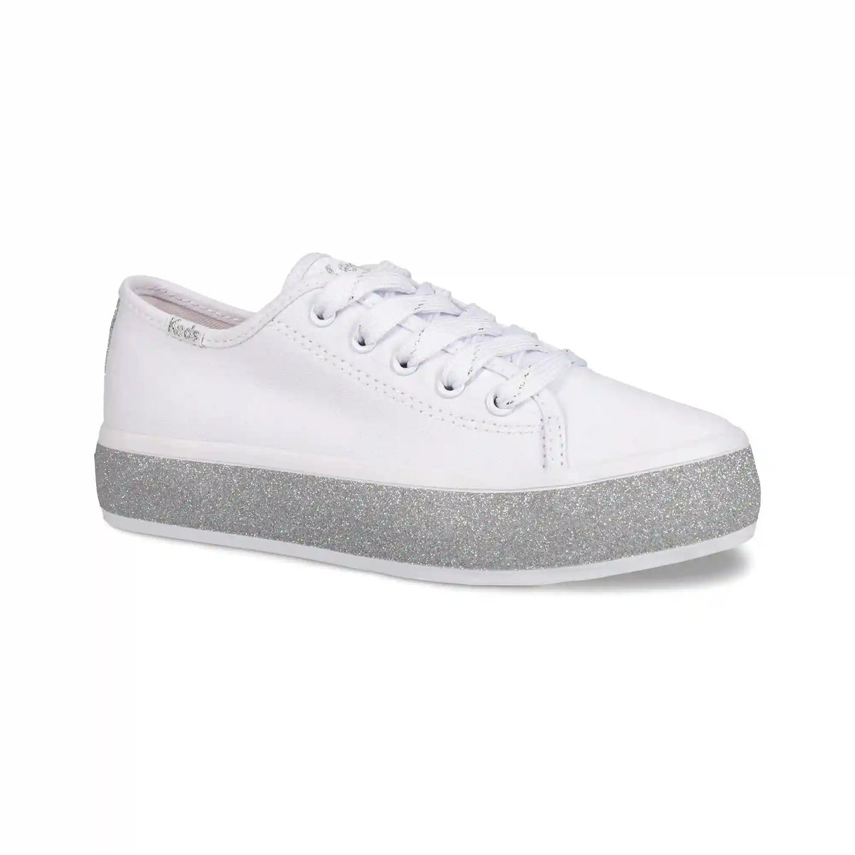 Big Kids Triple Up Glitter Foxing Lace Up