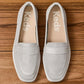 Square Toe Loafer Glitter Suede