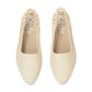 Point Slingback Basketweave Emboss Leather