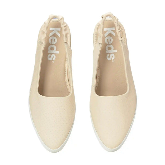 Point Slingback Basketweave Emboss Leather