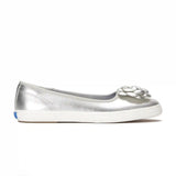 Maisie Ballet Metallic Leather Flower Applique