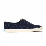 Champion Round Toe Chambray Floral Jacquard Slip-On