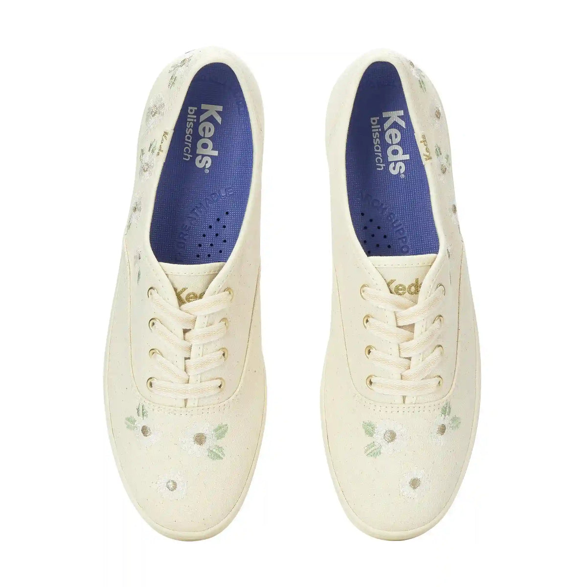 Champion Canvas Floral Embroidery Lace-Up