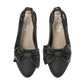 Point Slingback Leather Bow
