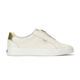 Pursuit Zip Leather Metallic Heel