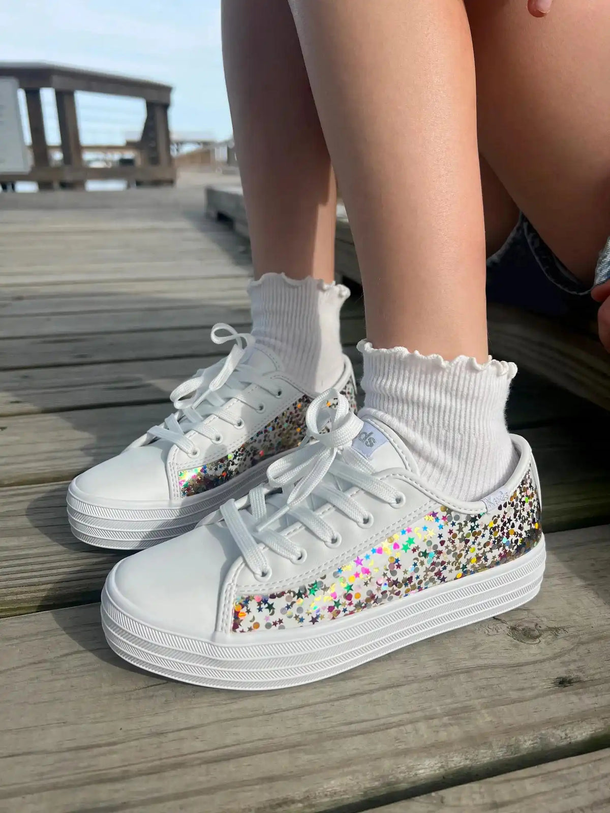 Big Kids Triple Up Glitter Under Glass
