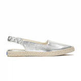 Point Slingback Metallic Leather Jute Foxing